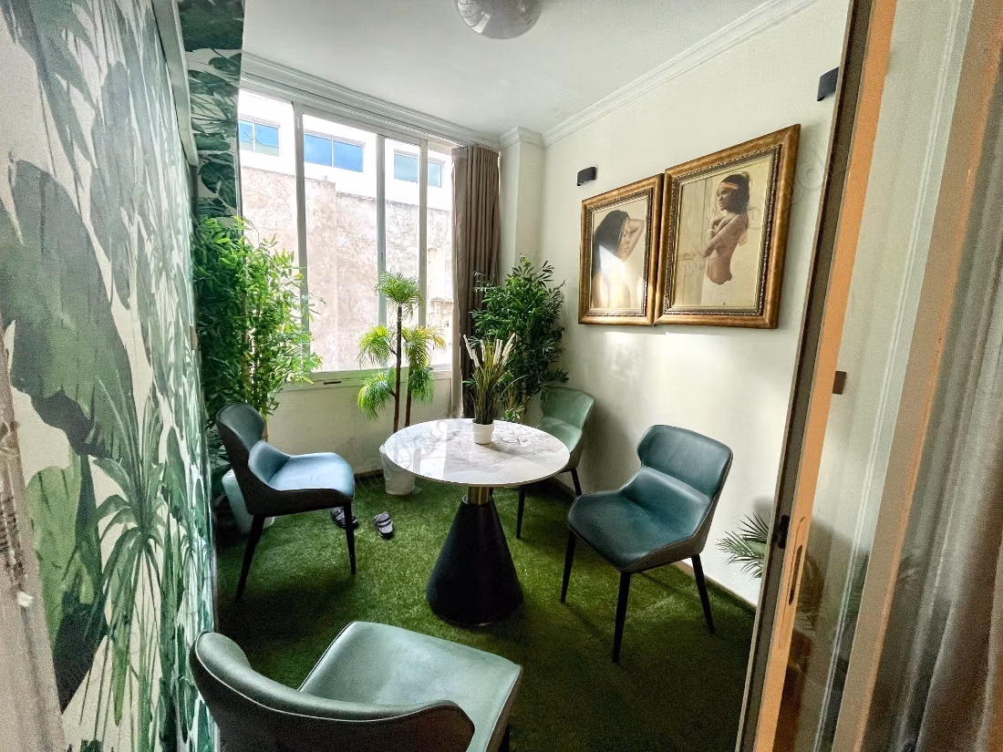 Furnished studio with terrace in Bourgogne neighborhood