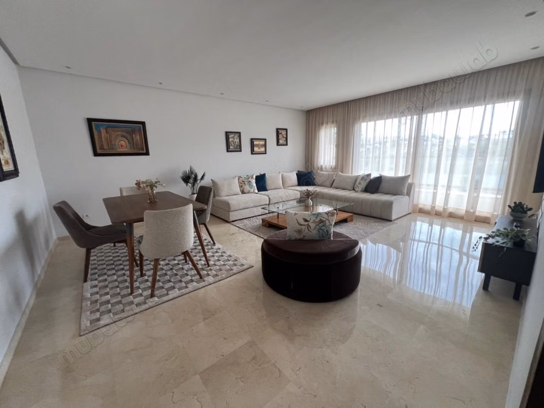 Appartement meuble à louer à Bouskoura