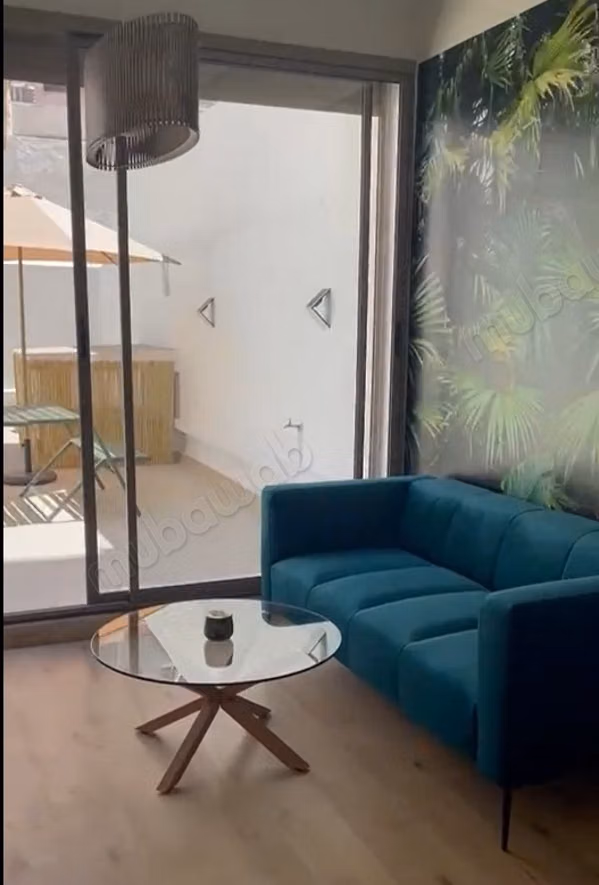 Furnished apartment with terrace for rent