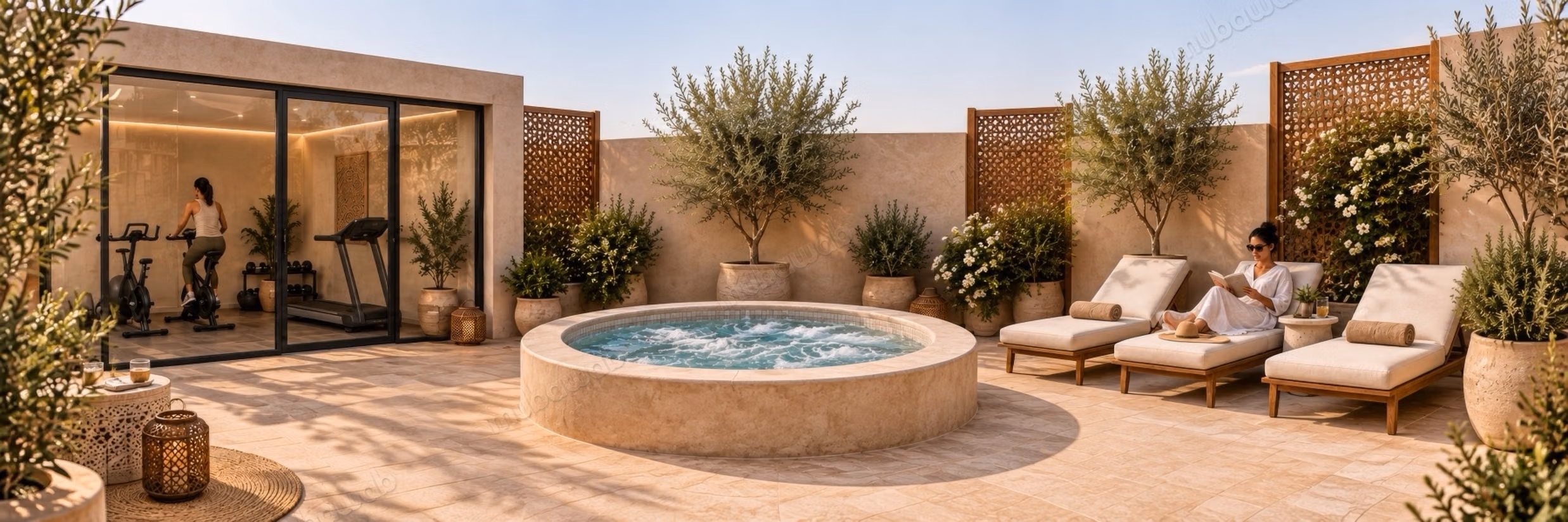Le Patio Azli: 2-bed 70 m², pool view
