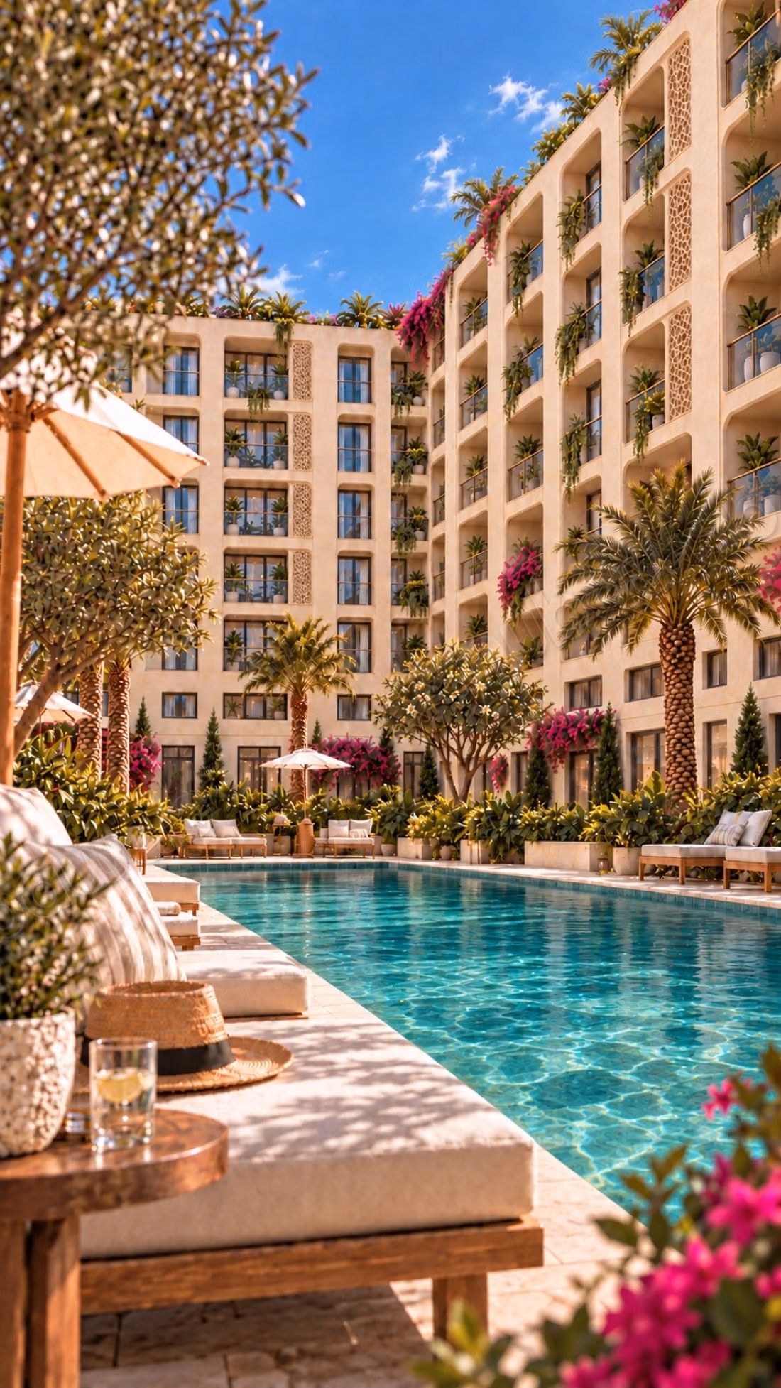 Le Patio Azli: 2-bed 72 m², pool view