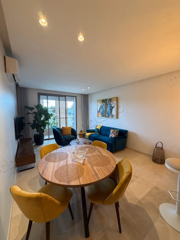 Very nice apartment for rent in Le Domaine D'Anfa. Area 70 m². Furnished