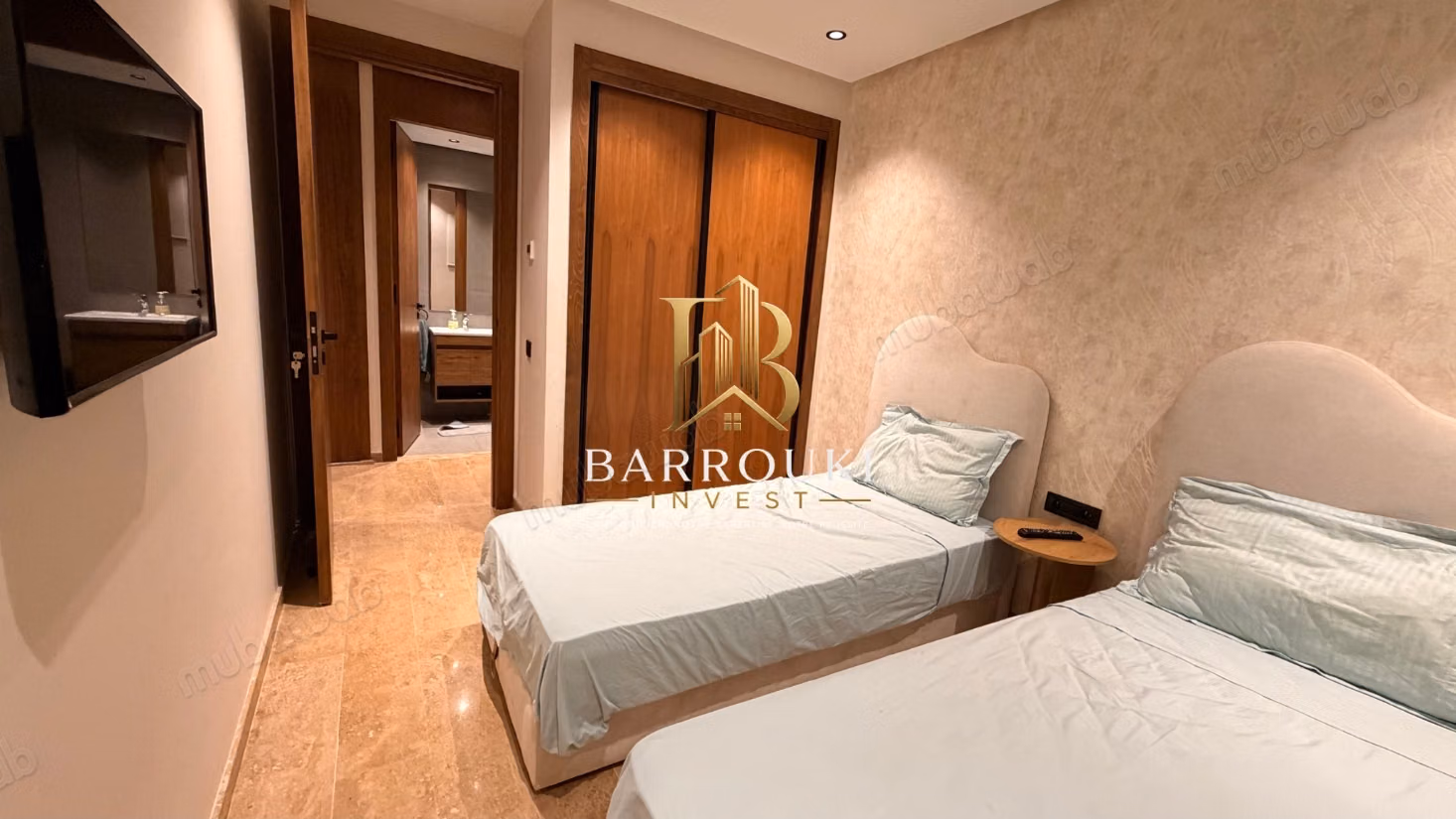 Furnished apartment with garden for sale at Opale Square – Dar Bouazza