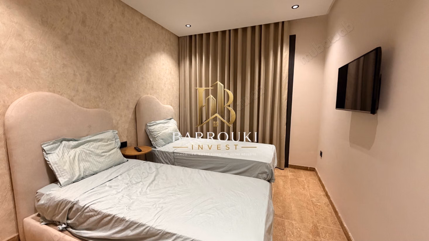 Furnished apartment with garden for sale at Opale Square – Dar Bouazza