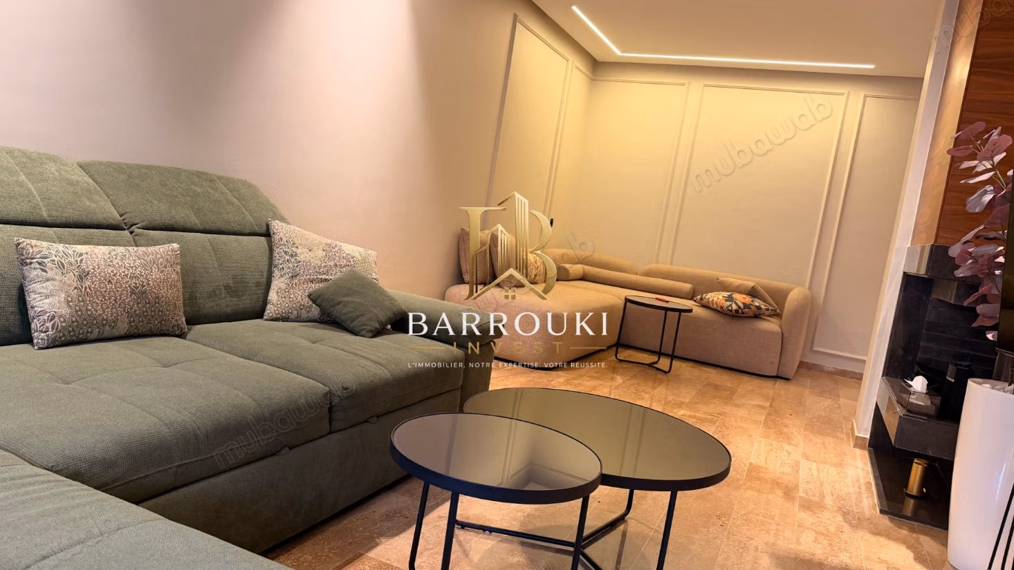 Furnished apartment with garden for sale at Opale Square – Dar Bouazza