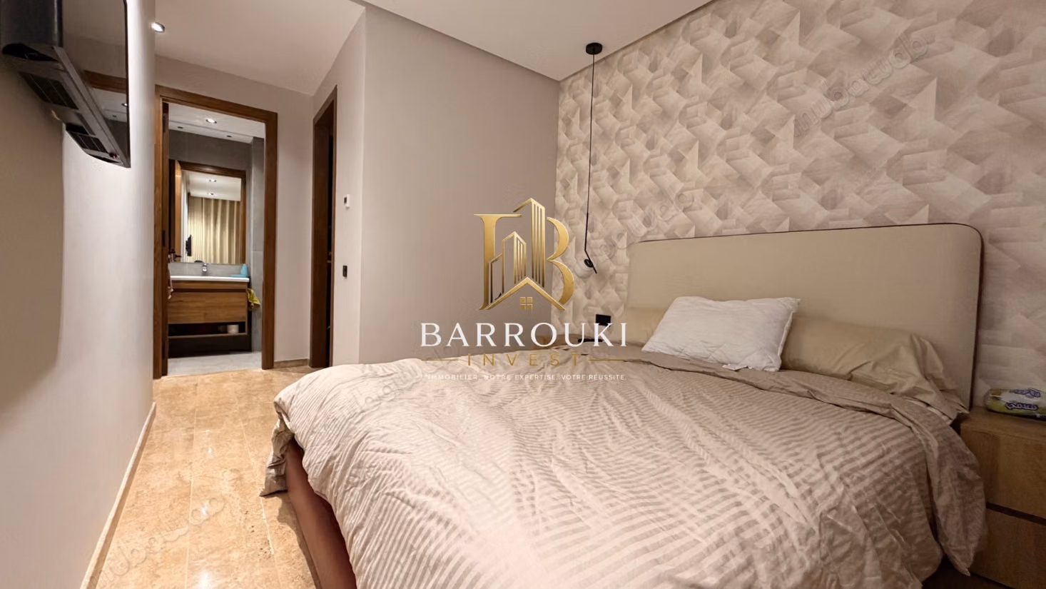 Furnished apartment with garden for sale at Opale Square – Dar Bouazza