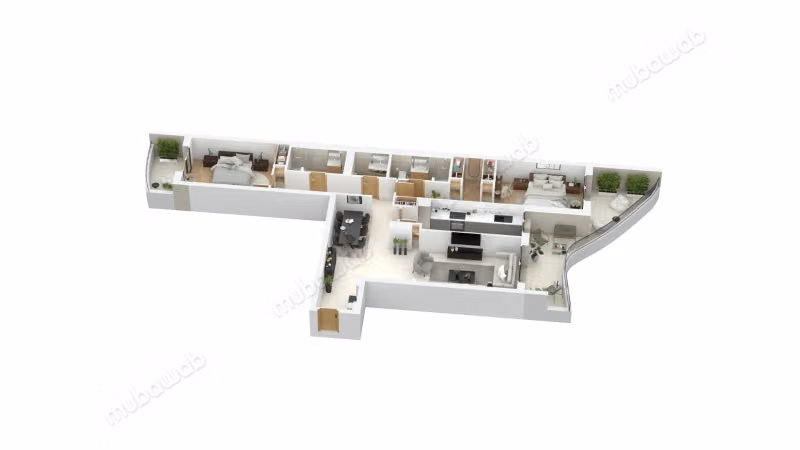 Vente d'un bel appartement à Les princesses. Superficie 140 m²