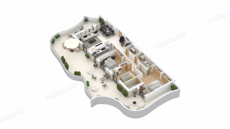 Appartamento in vendita a Les princesses. Superficie 236 m²
