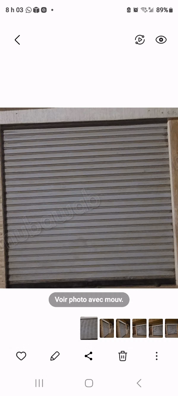 Mooie winkel te koop in Hay Essalam. Oppervlakte van 13 m². Beveiligingsdeur