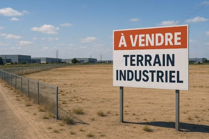 Land for sale in industrial zone. Area 10 hectares