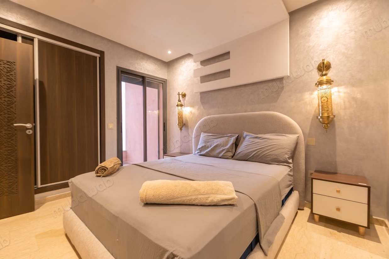 Apartment for rent on Route de Safi. 2 bedrooms. Well furnished