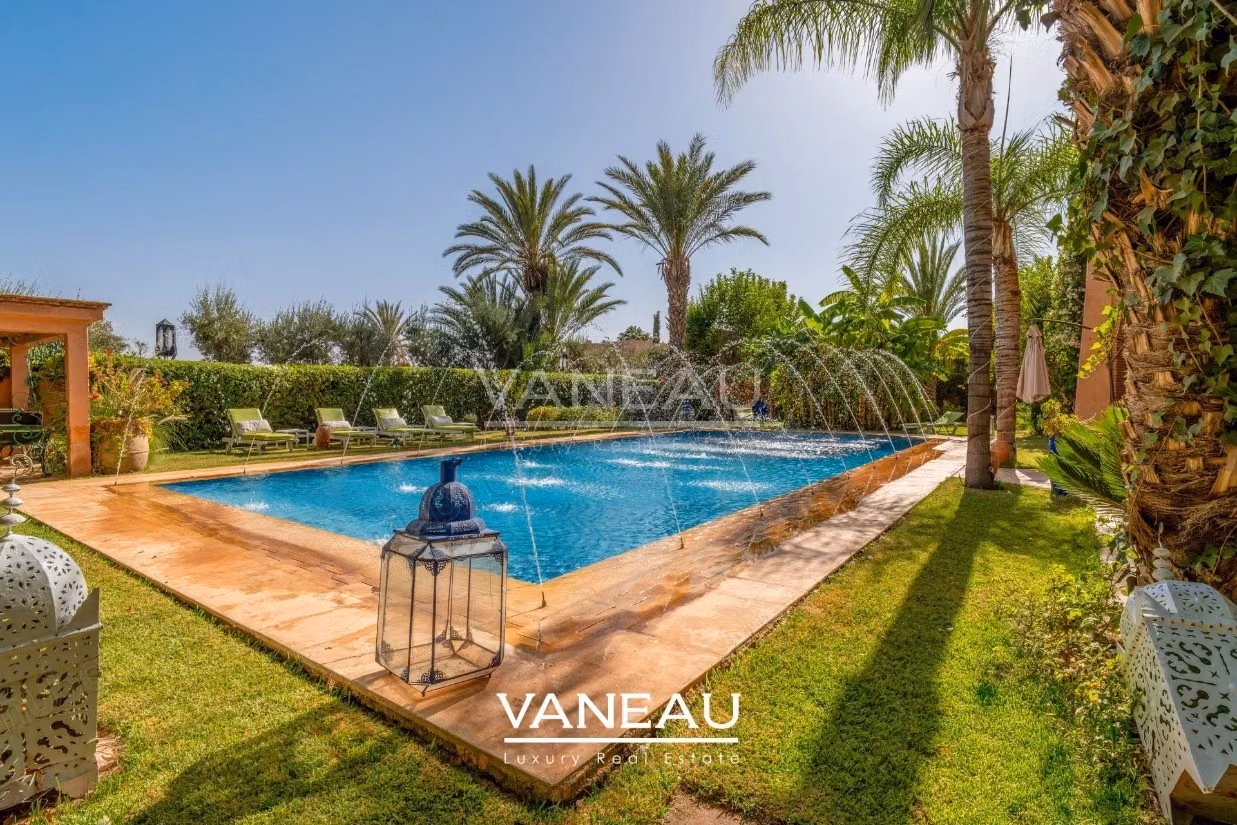 Villa 6 suites à vendre au coeur d'un des plus prestigieux Golf de Marrakech