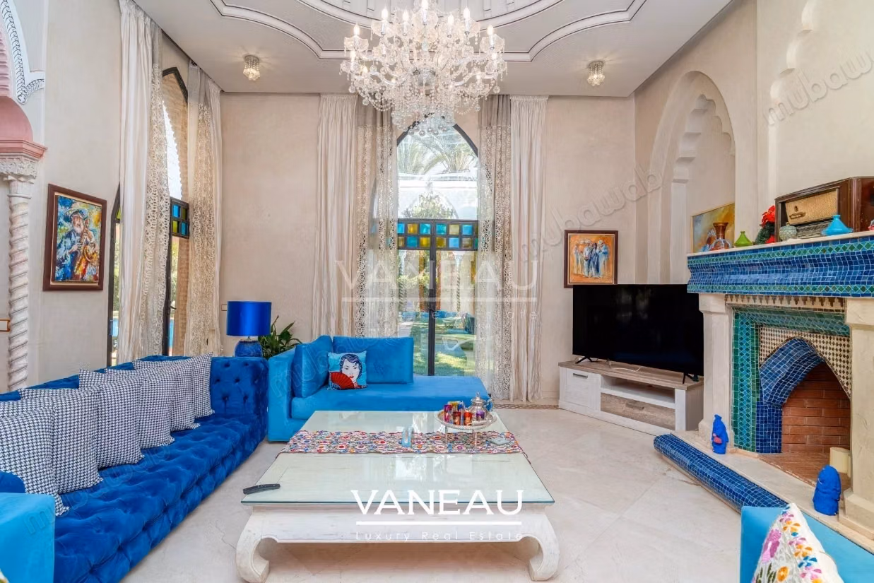 Villa 6 suites à vendre au coeur d'un des plus prestigieux Golf de Marrakech