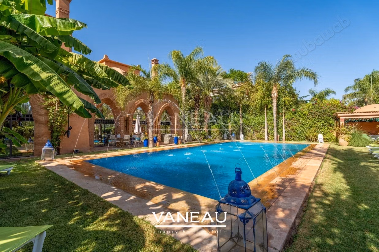 Villa 6 suites à vendre au coeur d'un des plus prestigieux Golf de Marrakech