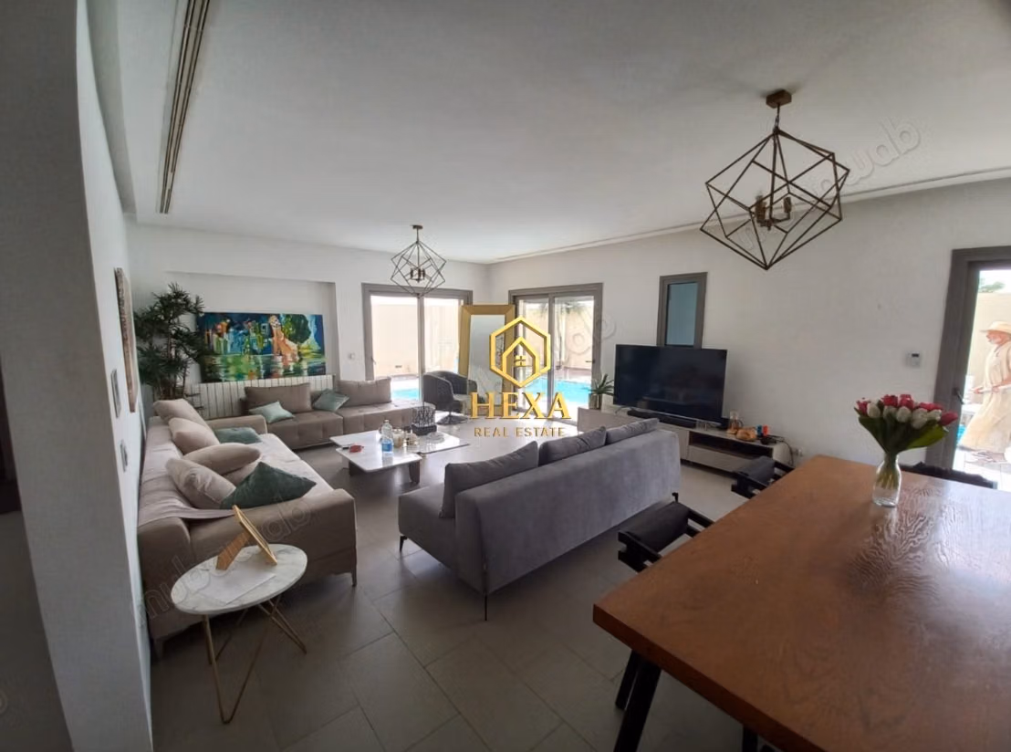 Duplex S3 meublé avec piscine à Gammarth