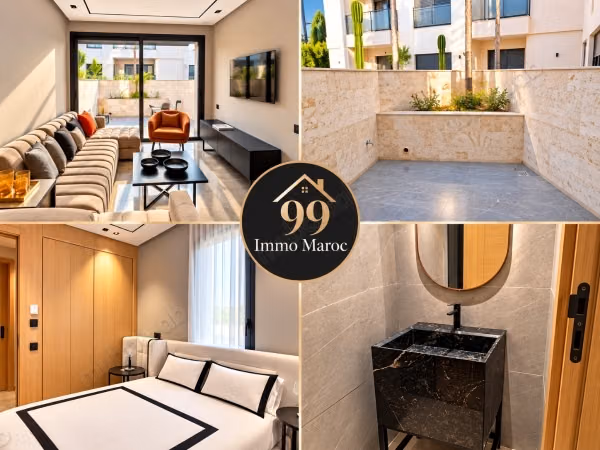 For rent furnished studio with terrace CORNICHE