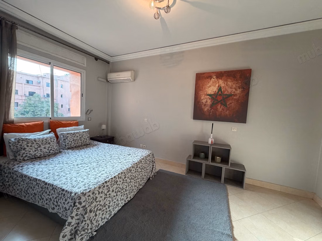 Superbe appartement à louer à Guéliz. 3 pièces confortables. Meublé