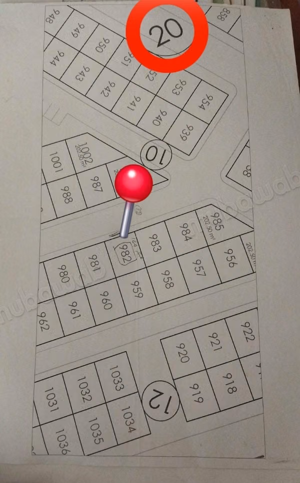 Vente de terrain à la paix. Superficie 120 m²