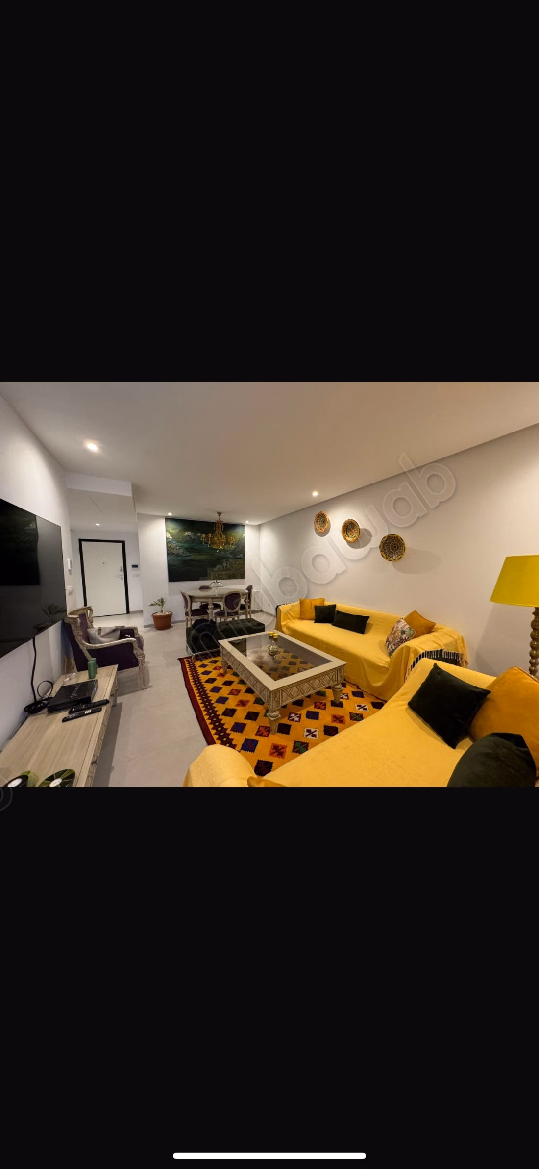 Location d'un appartement s2 meublé Ain zaghouen nord. 2 chambres. Meublé