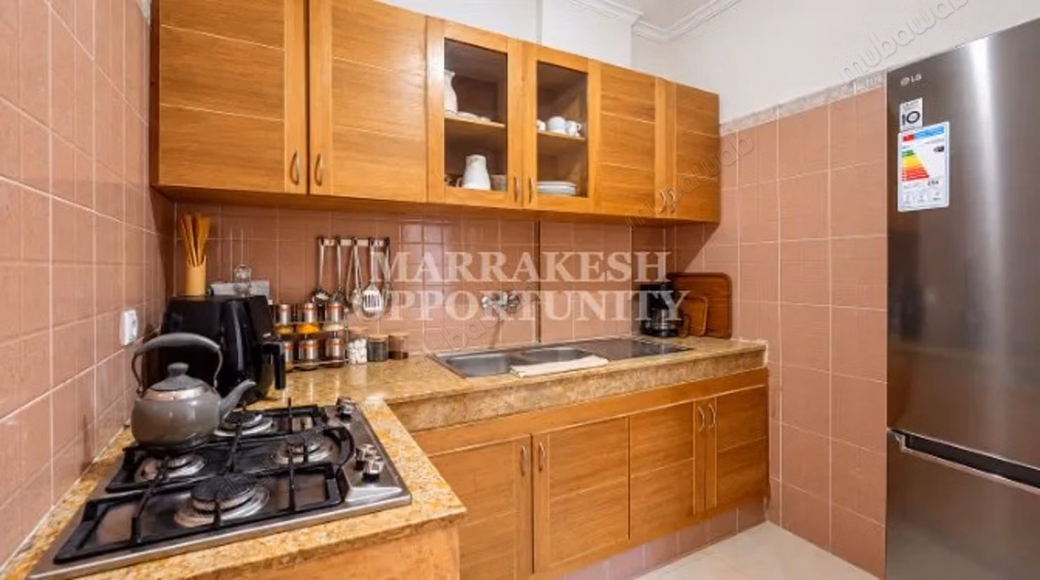 Lumineux Appartement meublé en location à Guéliz