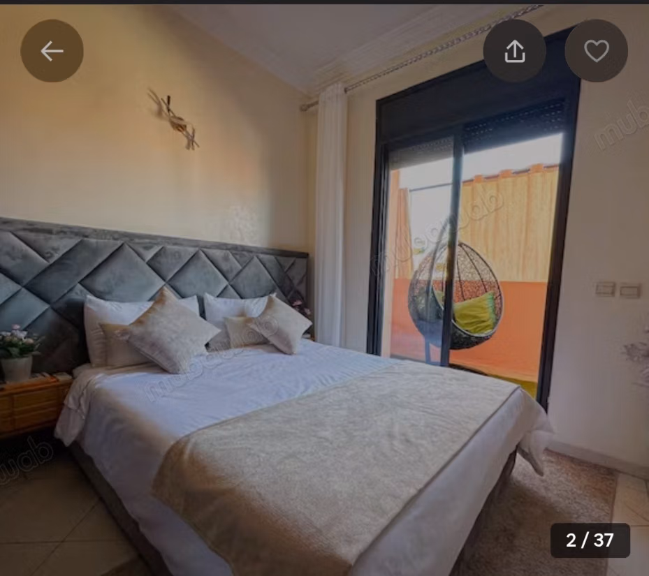 Louez cet appartement à Guéliz. 2 chambres agréables. Meublé