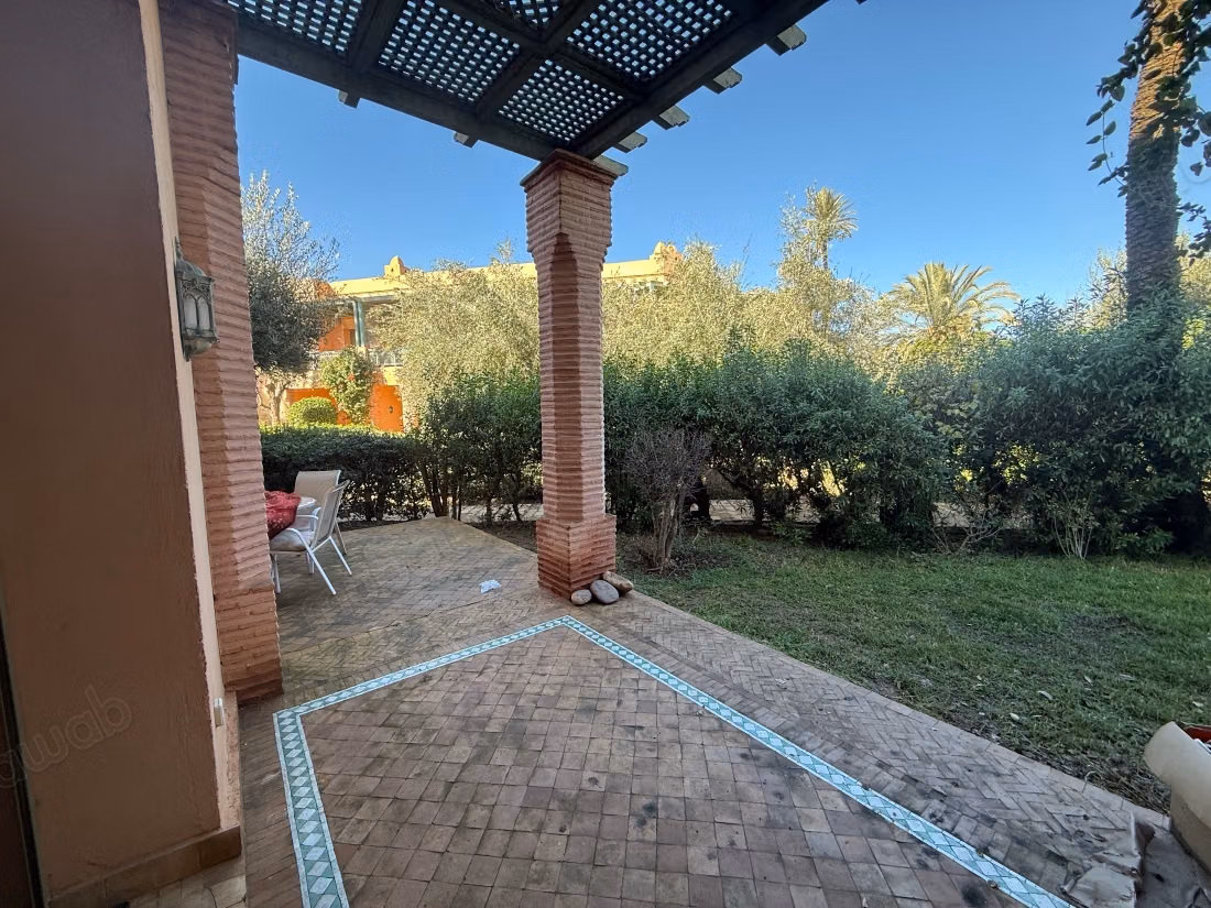 Rez de jardin meublé sur la palmeraie