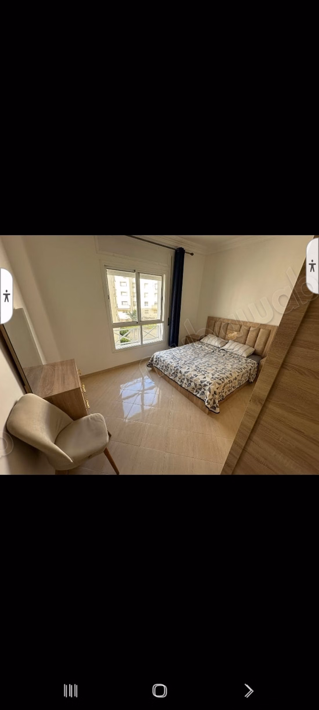 Louer un bel appartement de 2 pièces à Qawasim. Meublé