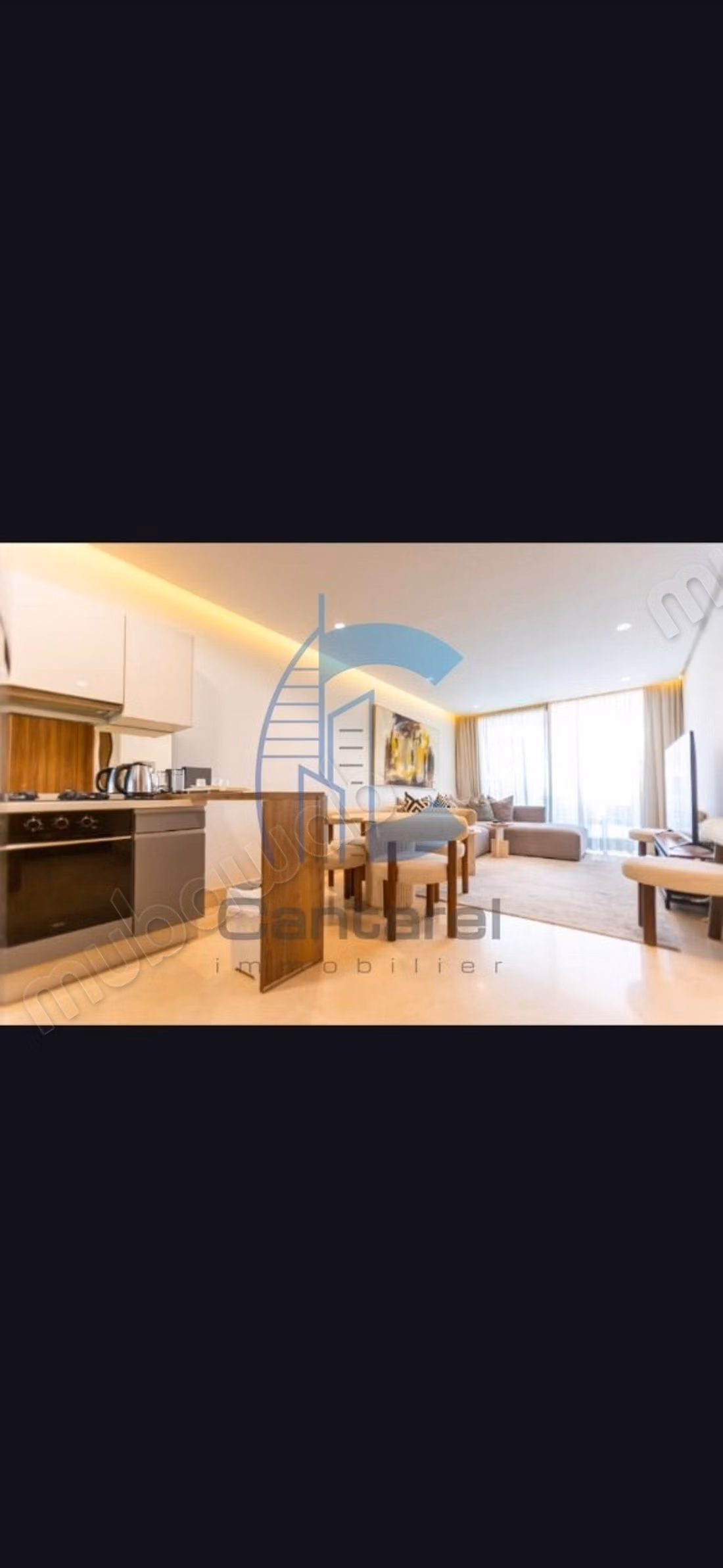 À louer studio moderne de 55m² au triangle d'or