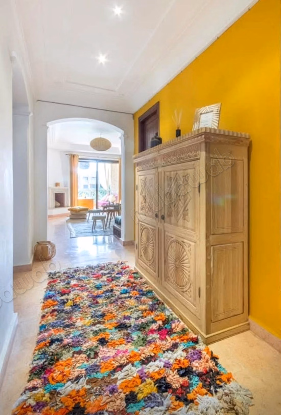 Appartement en location à Agdal. Surface totale 128 m². Bien meublé