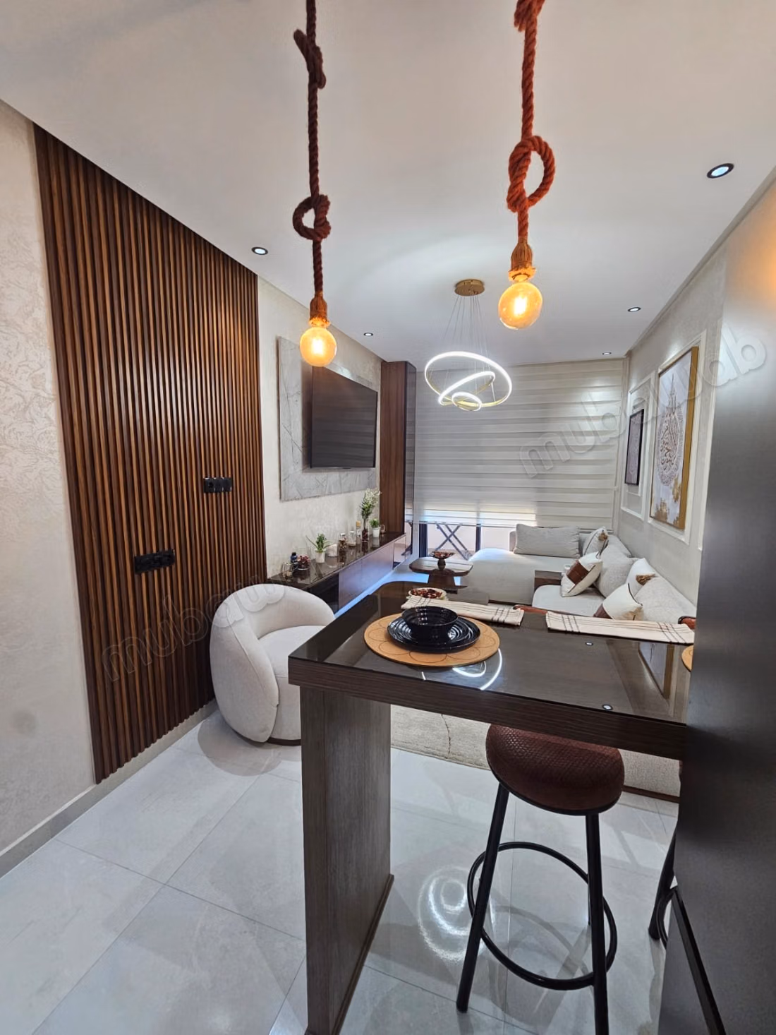 Studio de luxe 48m meublé en location à ain sebaa