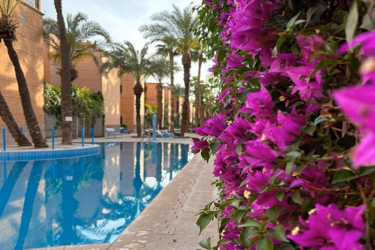 Appartement style riad, résidence avec piscine