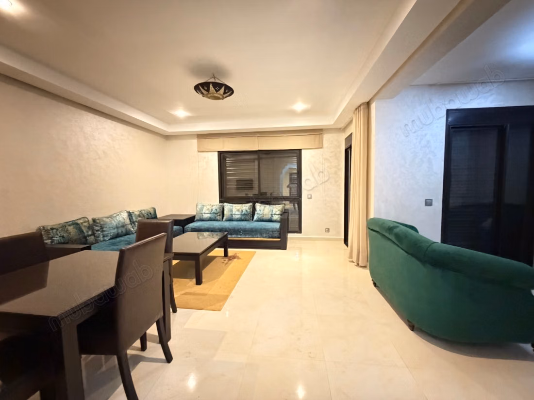 Bel appartement 107 m² à louer meublé longue durée à Marrakech Amerchich