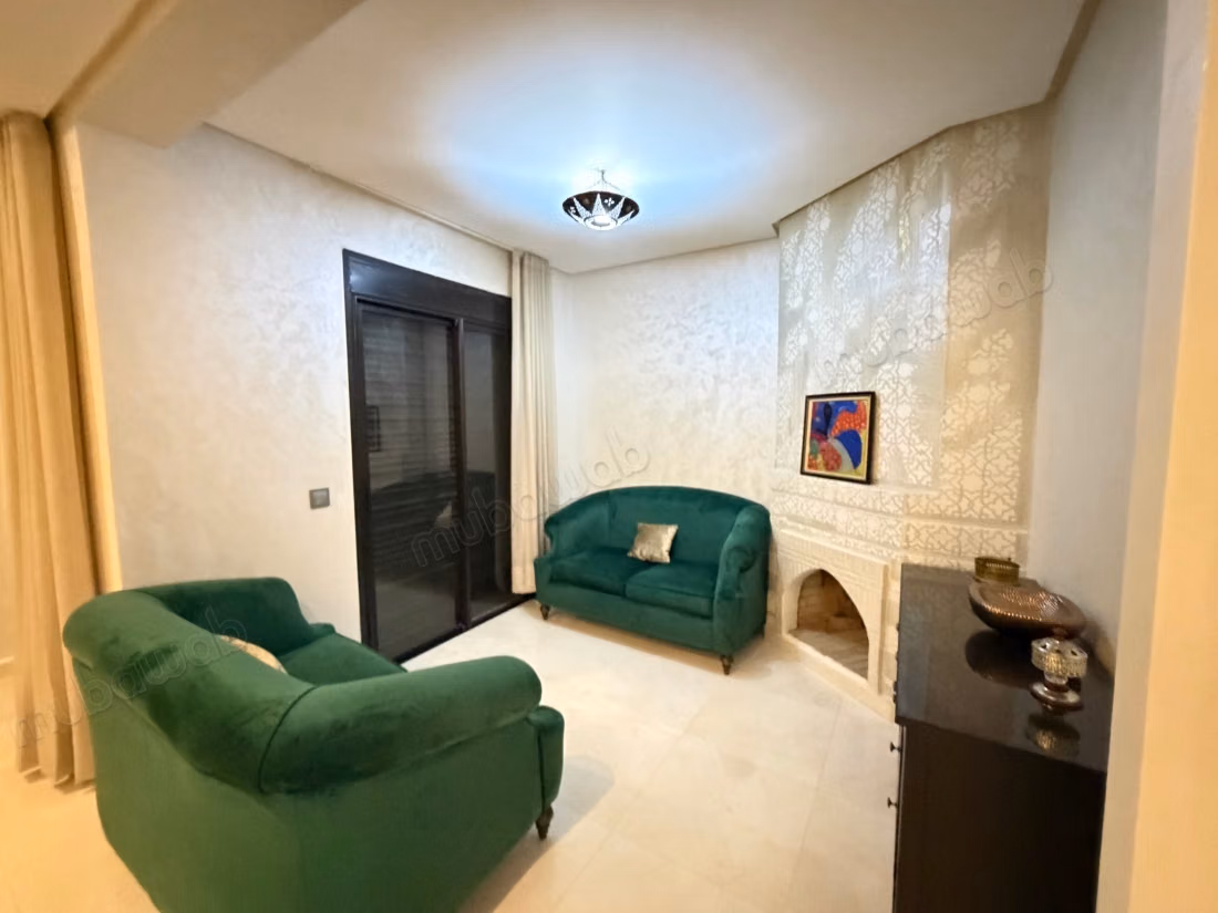 Bel appartement 107 m² à louer meublé longue durée à Marrakech Amerchich