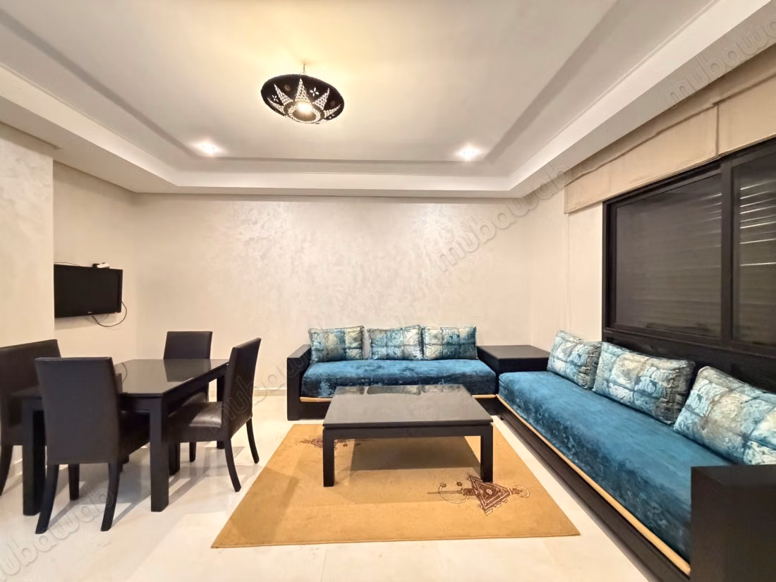 Bel appartement 107 m² à louer meublé longue durée à Marrakech Amerchich