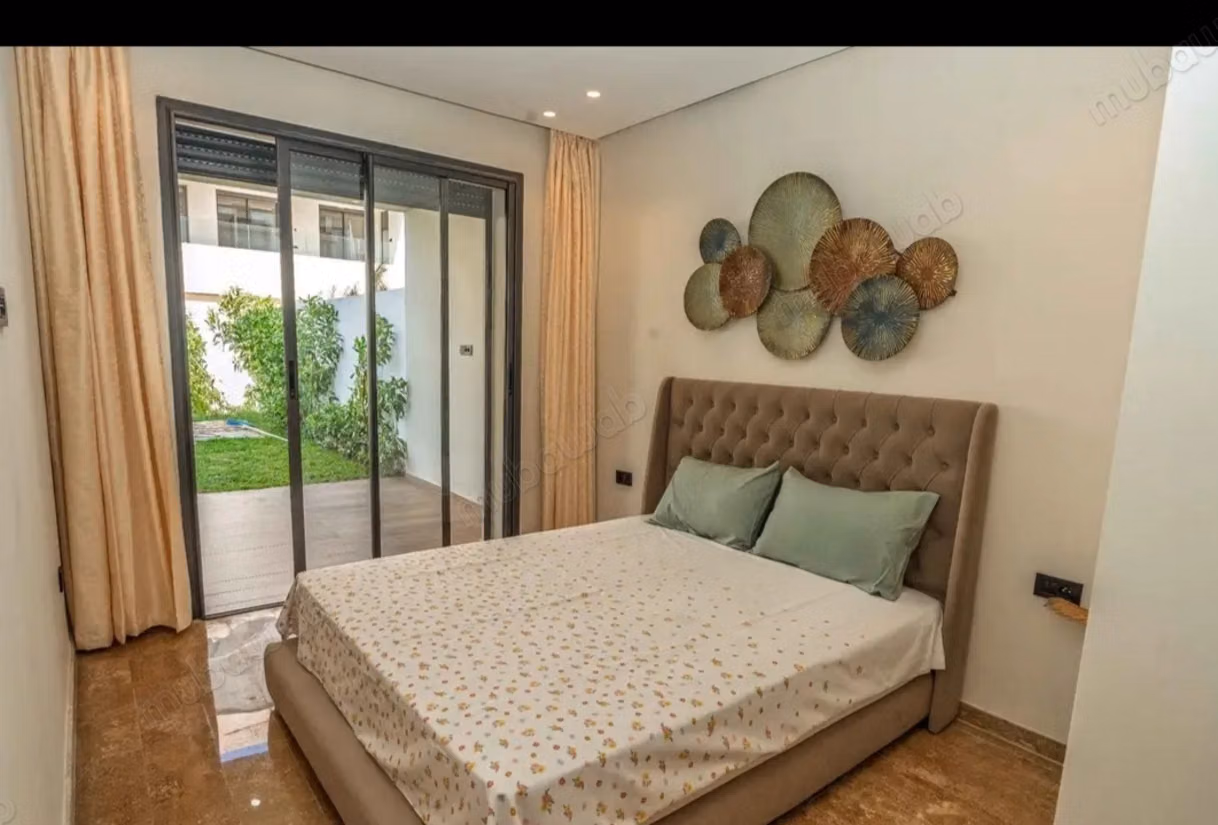Appart rez jardin a la location meublé 15000dh