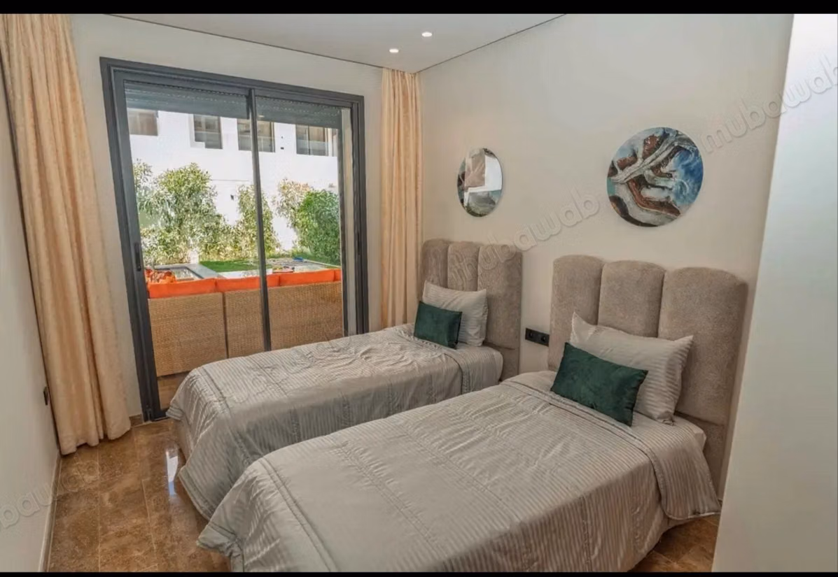 Appart rez jardin a la location meublé 15000dh
