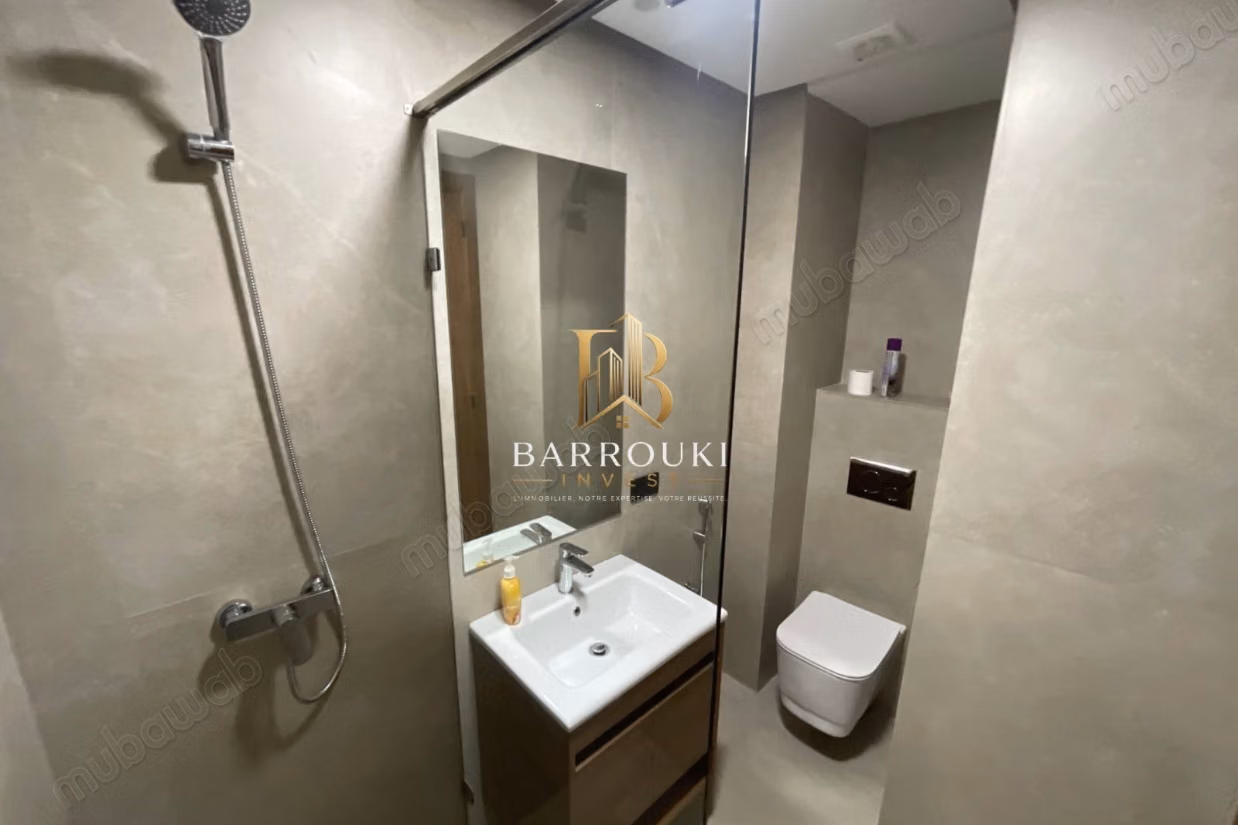 Rez de jardin meublé avec piscine privative à louer – Opale Square, Dar Bouazza