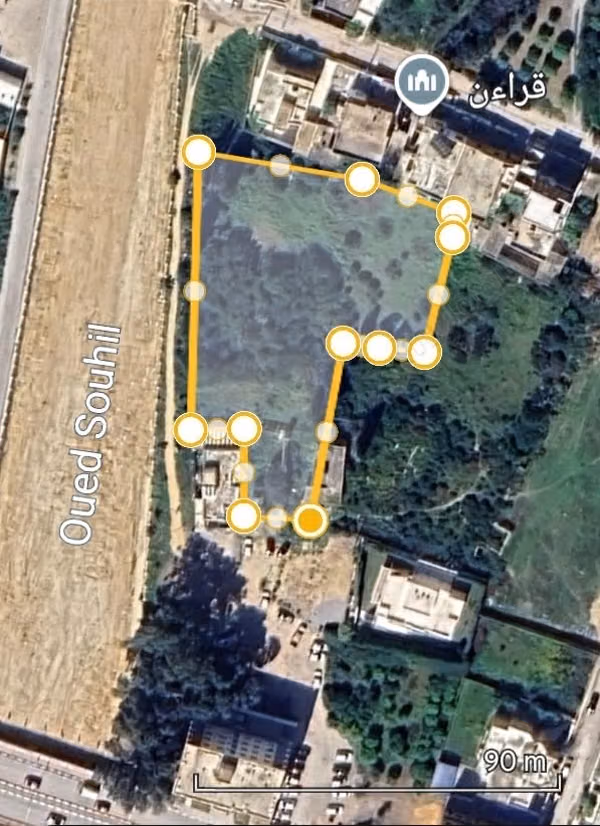 Terreno di 3606 m² nel centro di Nabeul a 2.700.000 DT