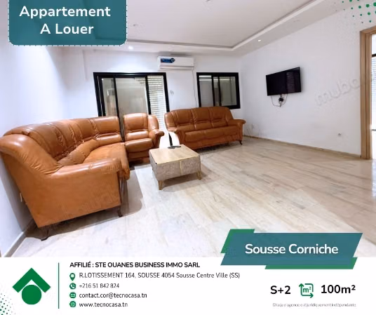A Louer un appartement s2 meublé