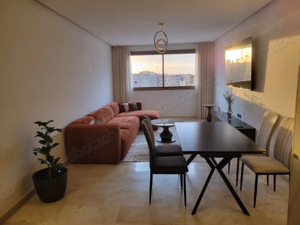 Très bel appartement en location à Guéliz.
Superficie 60 m².
Bien meublé