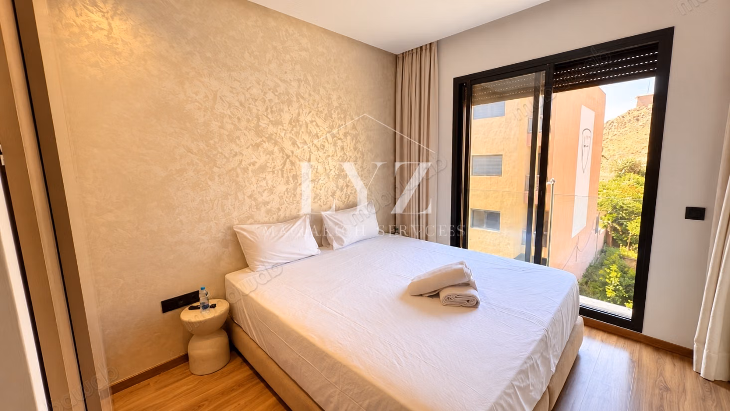 À louer magnifique appartement meublé de 2 chambres à victor hugo 
marrakech