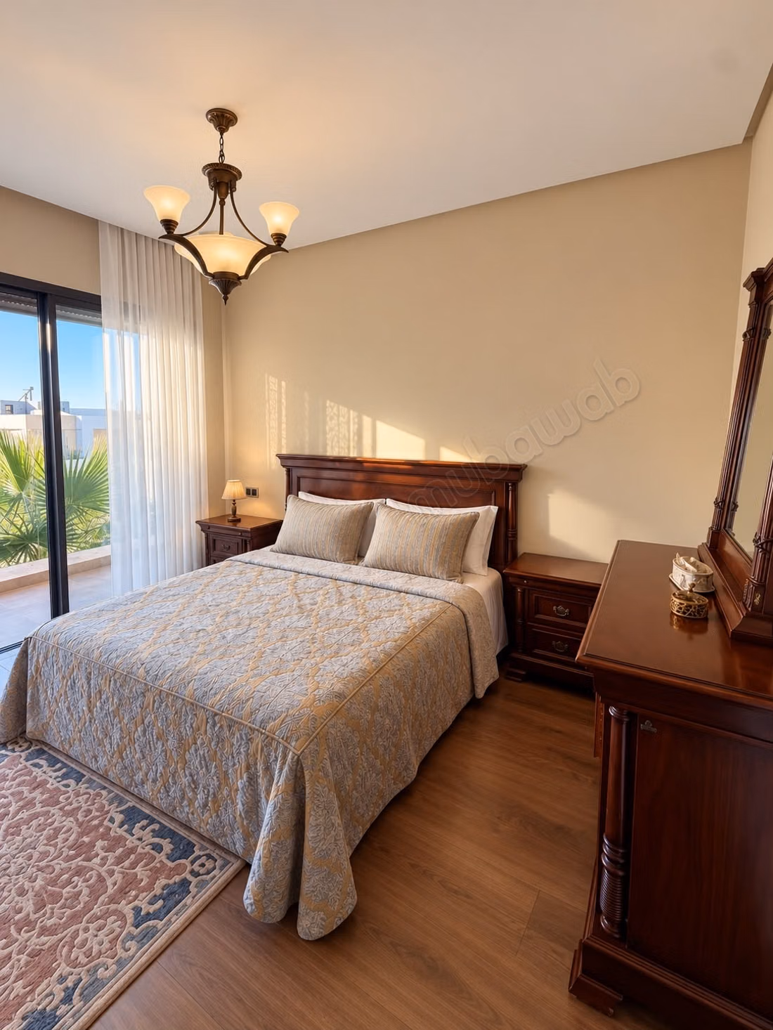 Beautiful apartment for sale in Dar Bouazza. 3 large rooms. With elevator and green space