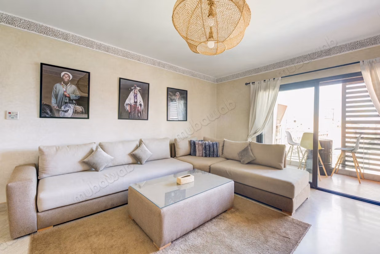 High-end apartment with 2 bedrooms in Guéliz