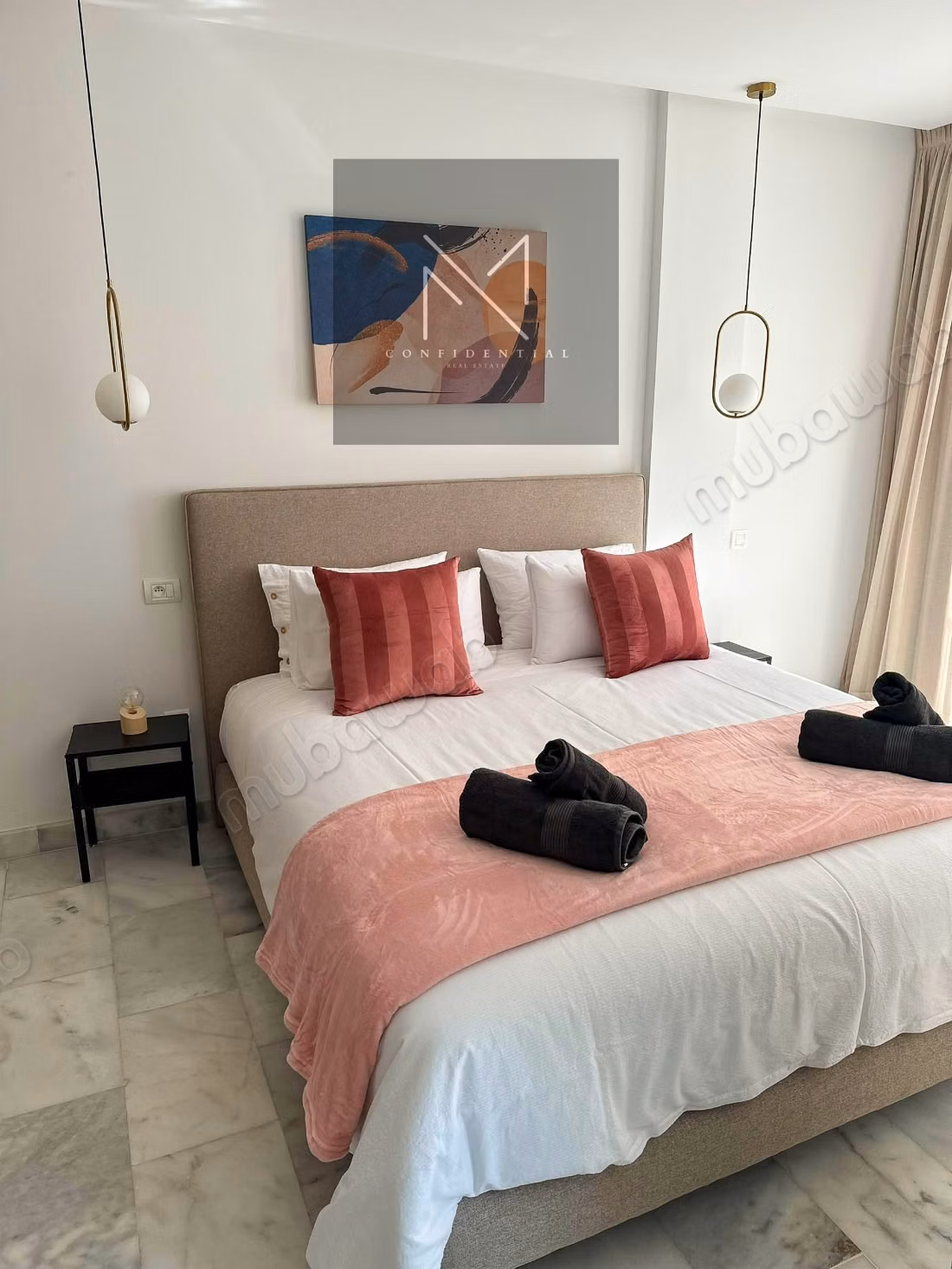 New Palmier Studio for Rent, south-facing terrace,