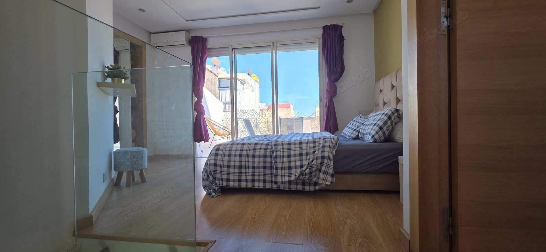 Duplex meublé 65m2 4è étage Terrasses Clim Maarif