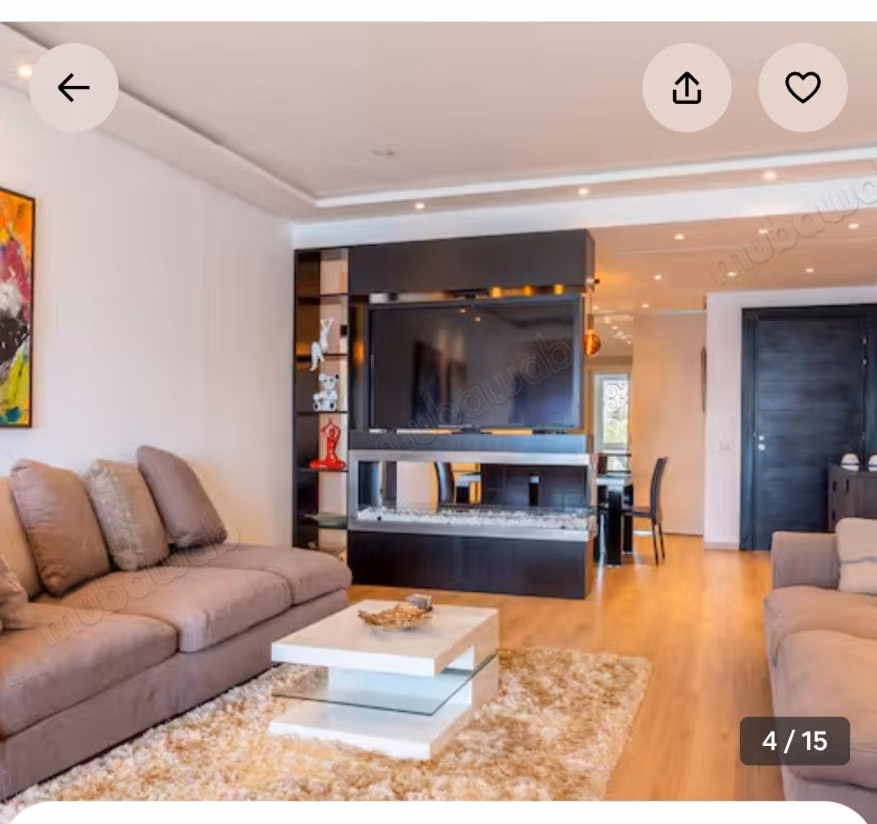 Skhirat plage appât enitierement meublé à louer