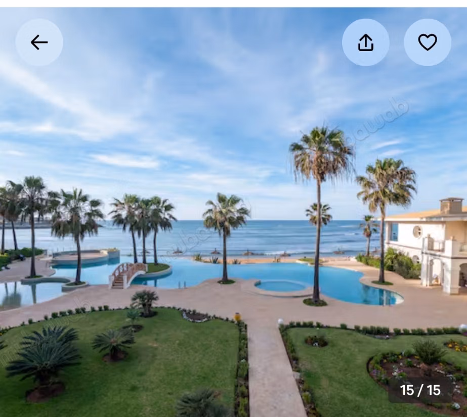 Skhirat plage appât enitierement meublé à louer
