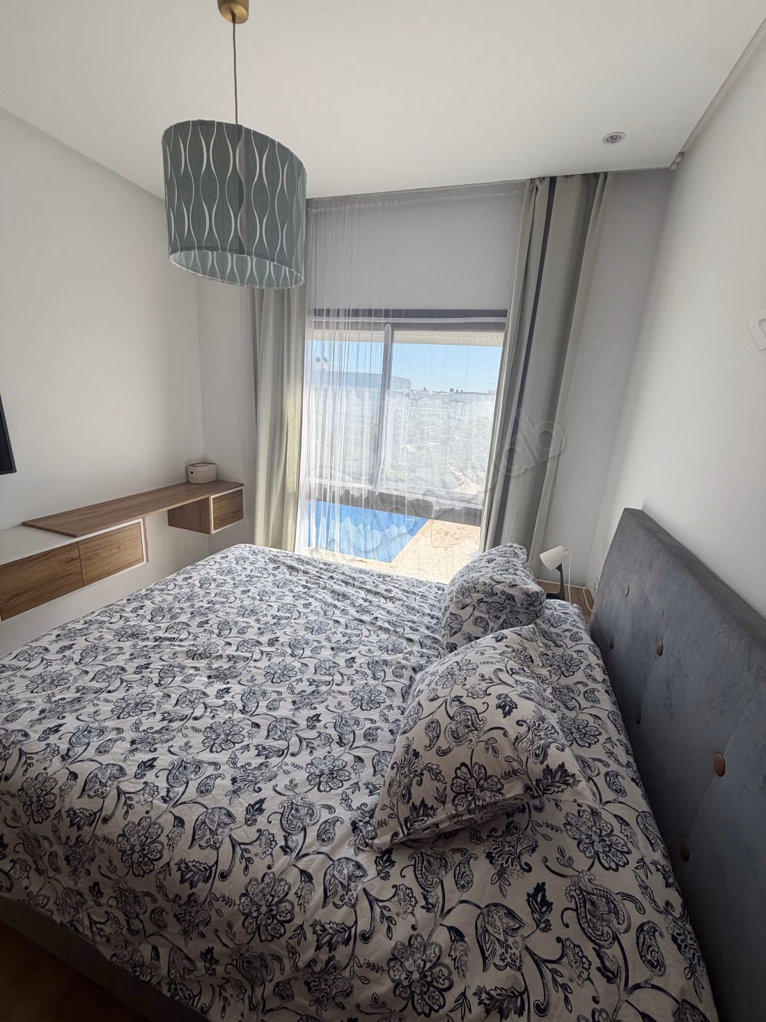 Stunning apartment for rent in Dar Bouazza. Area of 95 m². Furnished