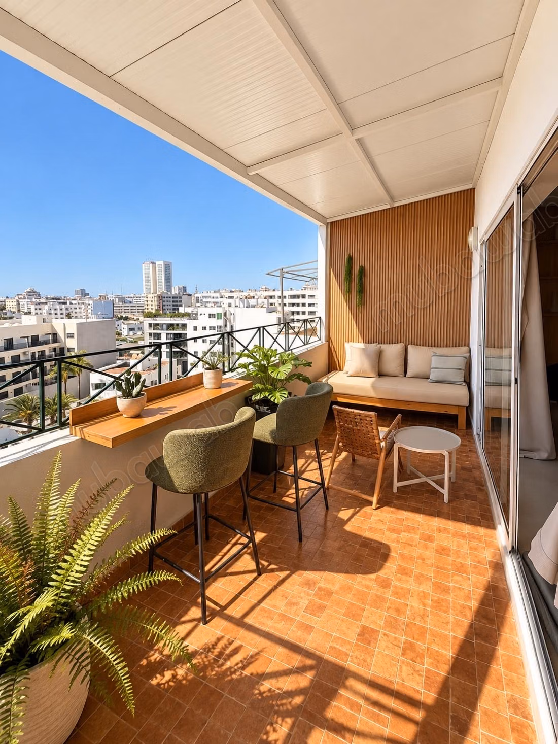Louez cet appartement à Palmier. 3 chambres agréables. Meublé