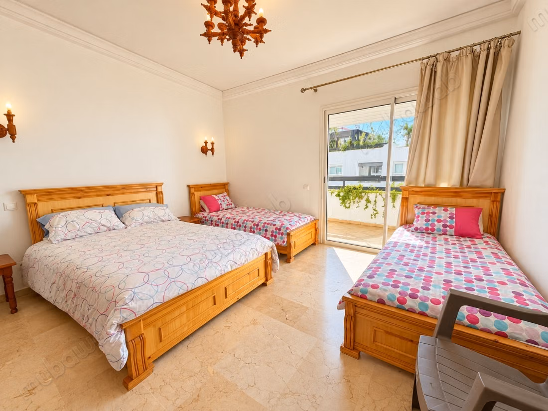 Bell'appartamento con 2 camere alla Marina di Agadir